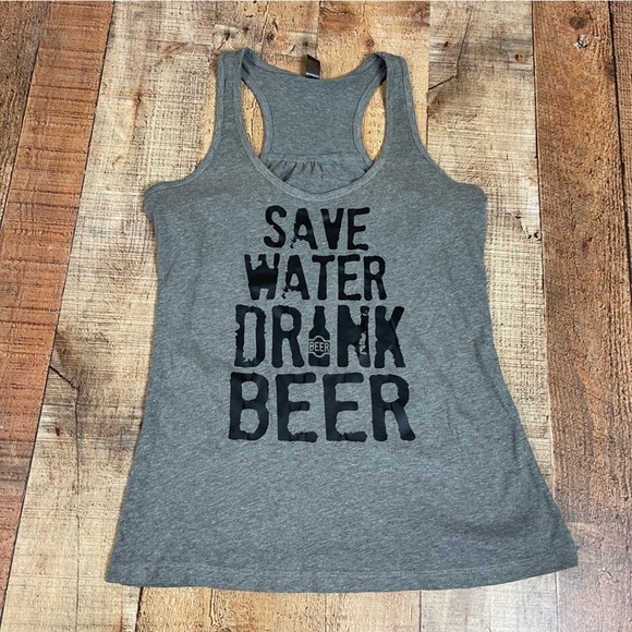 District Made A New Day XS Tank Top Bundle Oversized Flowy Whiskey Beer - Picture 10 of 13